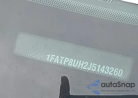 2018 Ford Mustang из США, поврежденный, VIN 1FATP8UH2J5143260